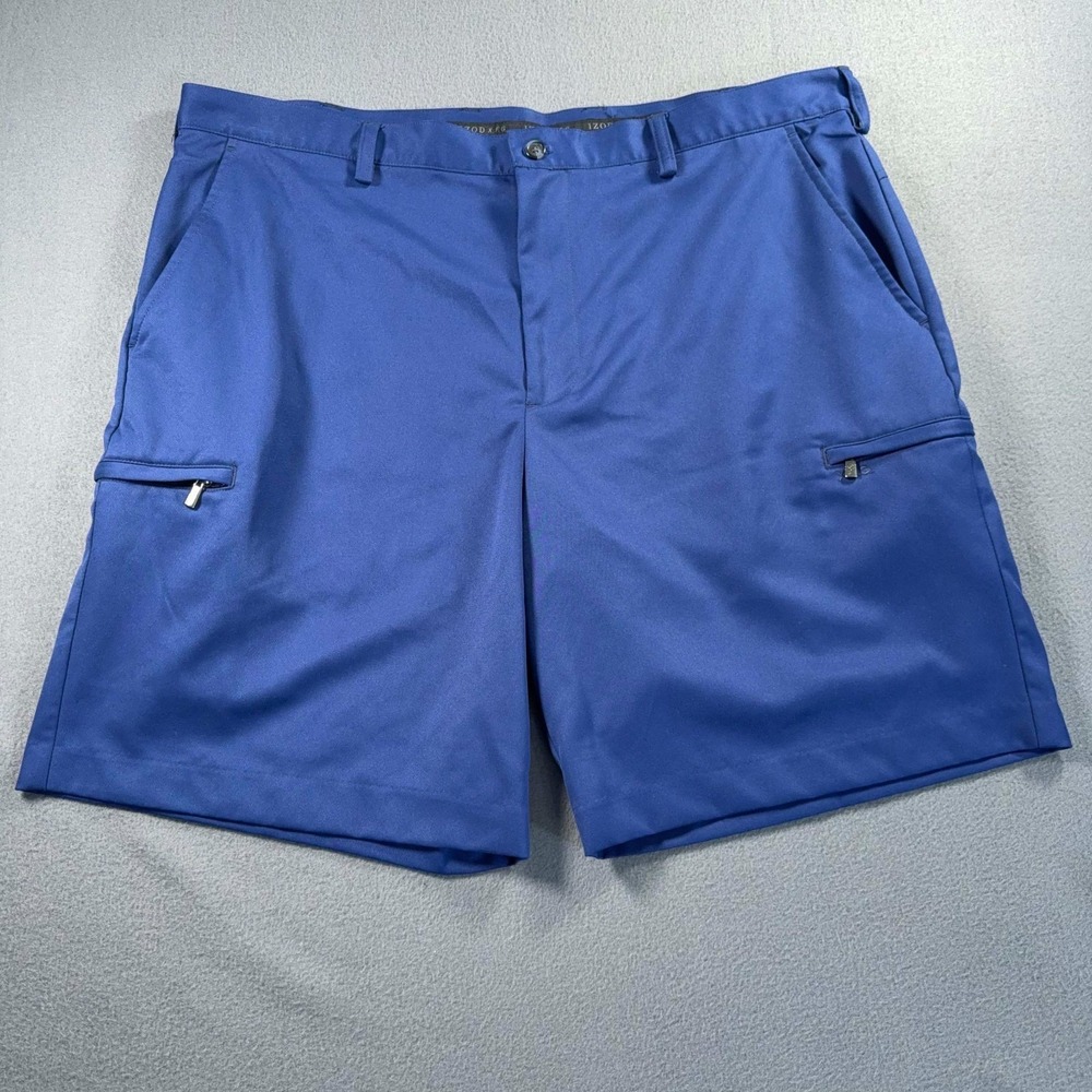 IZOD PerformX Golf Shorts Mens 40 Blue Stretch Cargo Performance 41x9.5